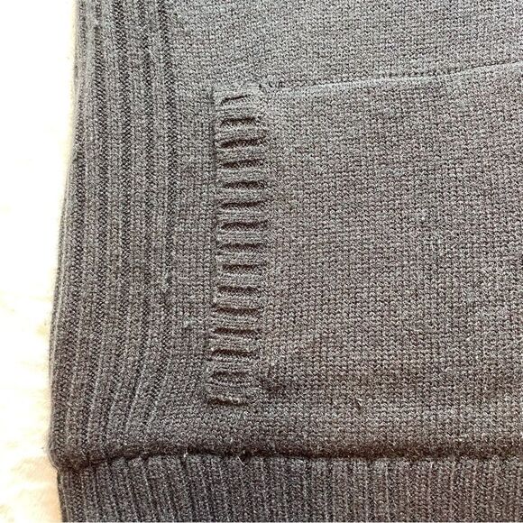 Attention Men’s Fleece Lined Front Zip Knit Sweater Vest Black Size XL - Picture 6 of 8
